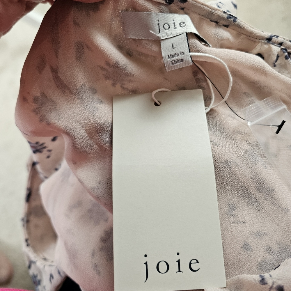 Joie Marelle Floral Ruffled Silk Dress In L  NWT - Picture 10 of 10